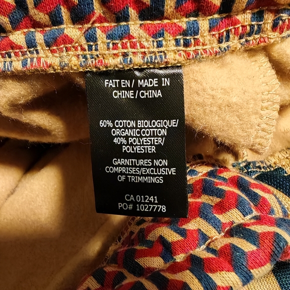 SIMONS LE31 Abstract Print Organic Cotton Fleece Joggers - UNISEX - Picture 7 of 8